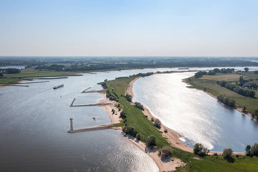 De uiterwaarden bij Heesselt